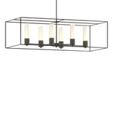 Hubbardton Forge 2018 Natural Iron Oil Rubbed Bronze Opal Glass (GG) Multi Portico Pendant