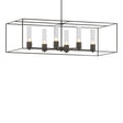 Hubbardton Forge 2018 Natural Iron Oil Rubbed Bronze Seeded Clear Glass (II) Multi Portico Pendant