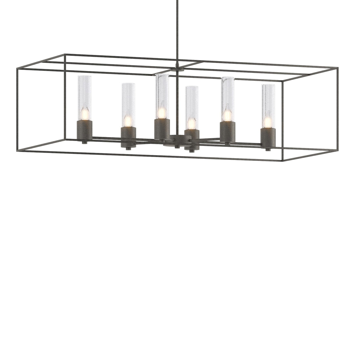 Hubbardton Forge 2018 Natural Iron Natural Iron Seeded Clear Glass (II) Multi Portico Pendant
