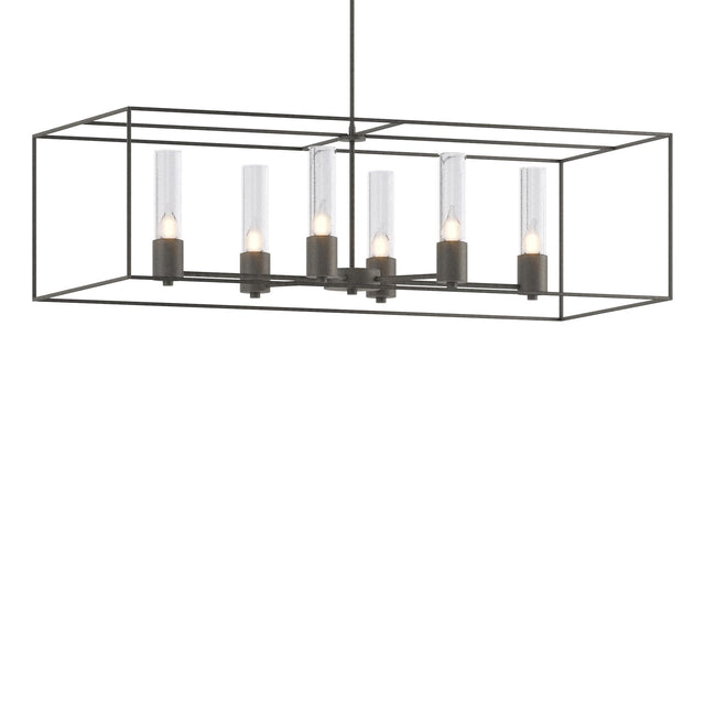 Hubbardton Forge 2018 Natural Iron Natural Iron Seeded Clear Glass (II) Multi Portico Pendant
