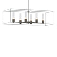 Hubbardton Forge 2018 Natural Iron Vintage Platinum Seeded Clear Glass (II) Multi Portico Pendant