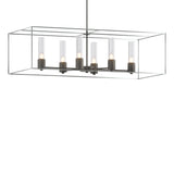Hubbardton Forge 2018 Natural Iron Vintage Platinum Seeded Clear Glass (II) Multi Portico Pendant