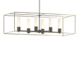 Hubbardton Forge 2018 Natural Iron Soft Gold Opal Glass (GG) Multi Portico Pendant