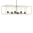 Hubbardton Forge 2018 Natural Iron Modern Brass Opal Glass (GG) Multi Portico Pendant