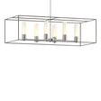 Hubbardton Forge 2018 Vintage Platinum Dark Smoke Opal Glass (GG) Multi Portico Pendant