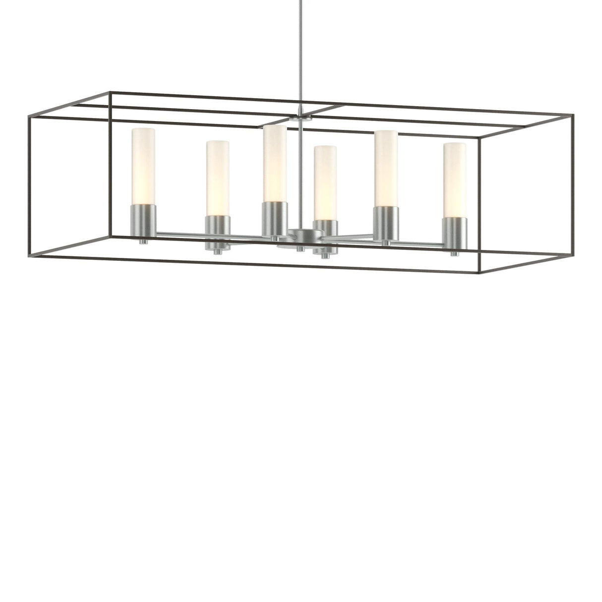 Hubbardton Forge 2018 Vintage Platinum Dark Smoke Opal Glass (GG) Multi Portico Pendant