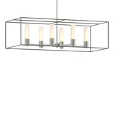 Hubbardton Forge 2018 Vintage Platinum Dark Smoke Opal Glass (GG) Multi Portico Pendant