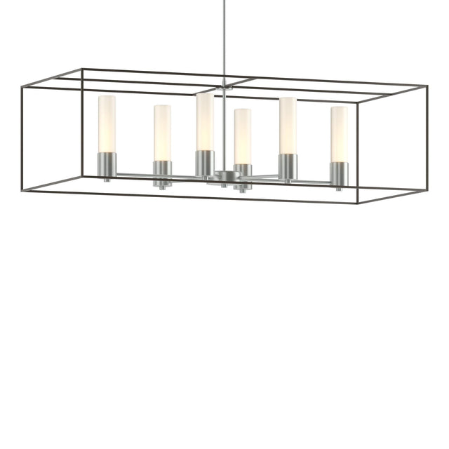 Hubbardton Forge 2018 Vintage Platinum Dark Smoke Opal Glass (GG) Multi Portico Pendant
