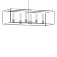 Hubbardton Forge 2018 Vintage Platinum Black Seeded Clear Glass (II) Multi Portico Pendant