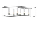 Hubbardton Forge 2018 Vintage Platinum Black Seeded Clear Glass (II) Multi Portico Pendant
