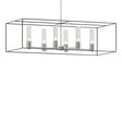 Hubbardton Forge 2018 Vintage Platinum Dark Smoke Seeded Clear Glass (II) Multi Portico Pendant