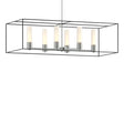 Hubbardton Forge 2018 Vintage Platinum Black Opal Glass (GG) Multi Portico Pendant