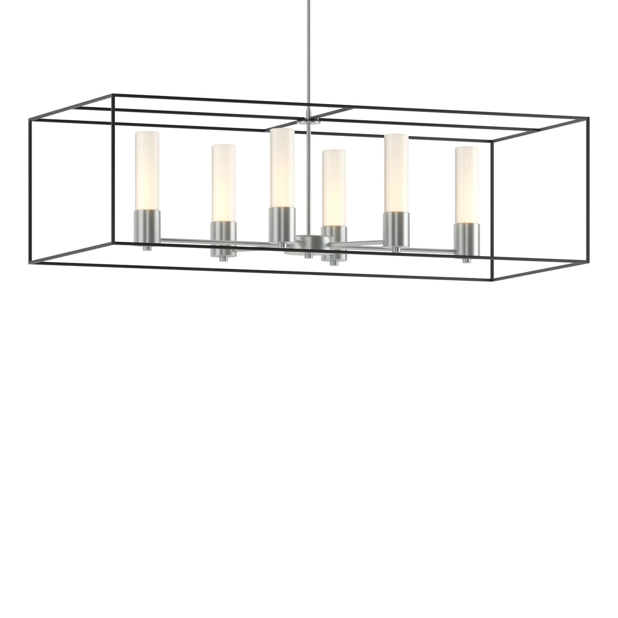 Hubbardton Forge 2018 Vintage Platinum Black Opal Glass (GG) Multi Portico Pendant