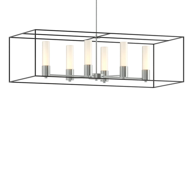 Hubbardton Forge 2018 Vintage Platinum Black Opal Glass (GG) Multi Portico Pendant