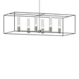 Hubbardton Forge 2018 Vintage Platinum Natural Iron Seeded Clear Glass (II) Multi Portico Pendant