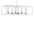 Hubbardton Forge 2018 Vintage Platinum Vintage Platinum Seeded Clear Glass (II) Multi Portico Pendant