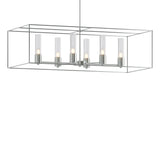 Hubbardton Forge 2018 Vintage Platinum Vintage Platinum Seeded Clear Glass (II) Multi Portico Pendant