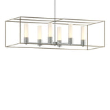 Hubbardton Forge 2018 Vintage Platinum Soft Gold Opal Glass (GG) Multi Portico Pendant