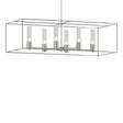 Hubbardton Forge 2018 Vintage Platinum Sterling Seeded Clear Glass (II) Multi Portico Pendant
