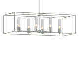 Hubbardton Forge 2018 Vintage Platinum Sterling Seeded Clear Glass (II) Multi Portico Pendant