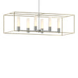 Hubbardton Forge 2018 Vintage Platinum Modern Brass Opal Glass (GG) Multi Portico Pendant
