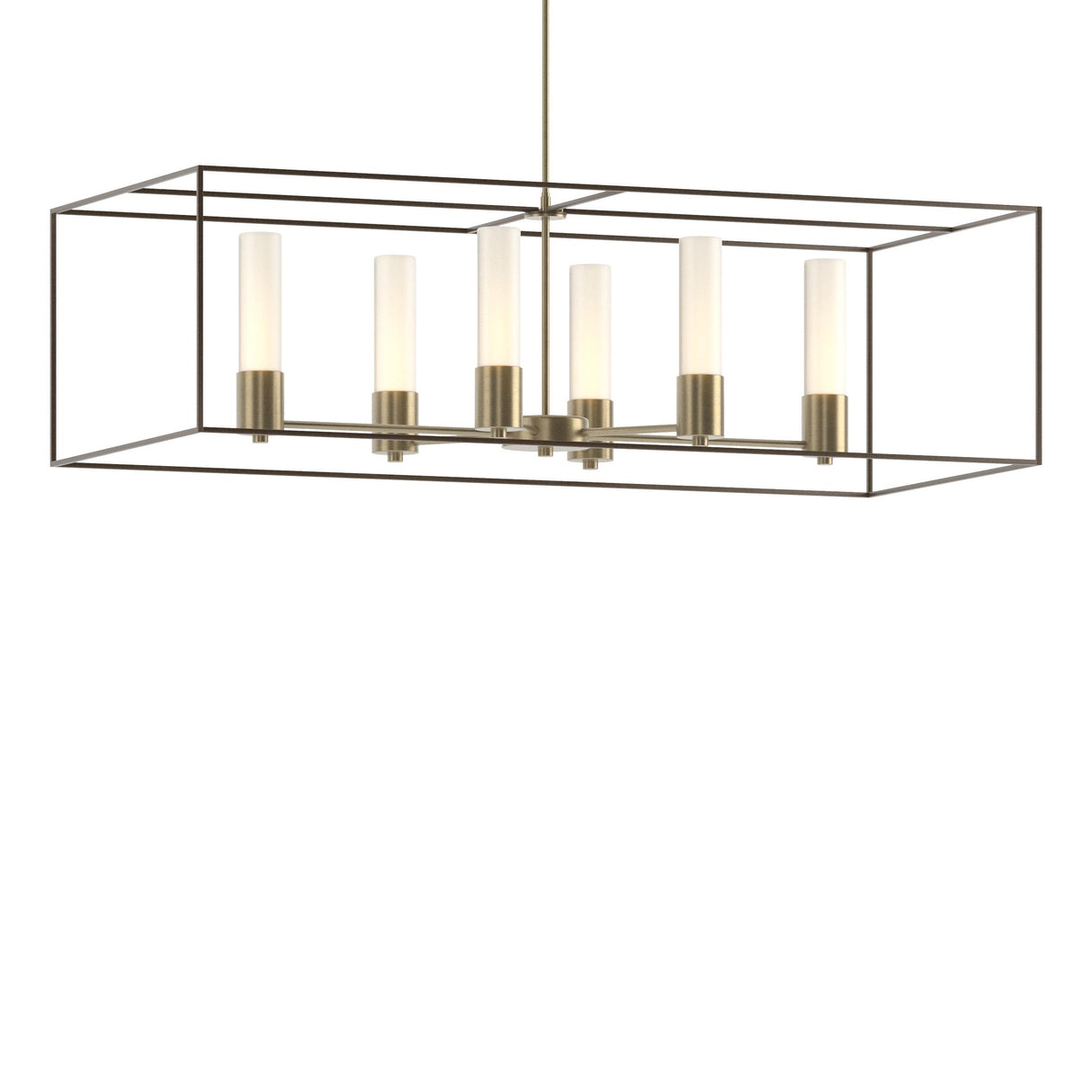 Hubbardton Forge 2018 Soft Gold Bronze Opal Glass (GG) Multi Portico Pendant
