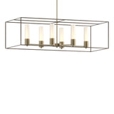 Hubbardton Forge 2018 Soft Gold Bronze Opal Glass (GG) Multi Portico Pendant