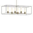 Hubbardton Forge 2018 Soft Gold Dark Smoke Opal Glass (GG) Multi Portico Pendant