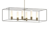 Hubbardton Forge 2018 Soft Gold Dark Smoke Opal Glass (GG) Multi Portico Pendant