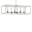 Hubbardton Forge 2018 Soft Gold Black Seeded Clear Glass (II) Multi Portico Pendant