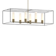 Hubbardton Forge 2018 Soft Gold Black Opal Glass (GG) Multi Portico Pendant