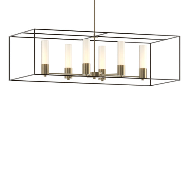 Hubbardton Forge 2018 Soft Gold Oil Rubbed Bronze Opal Glass (GG) Multi Portico Pendant