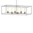 Hubbardton Forge 2018 Soft Gold Natural Iron Opal Glass (GG) Multi Portico Pendant