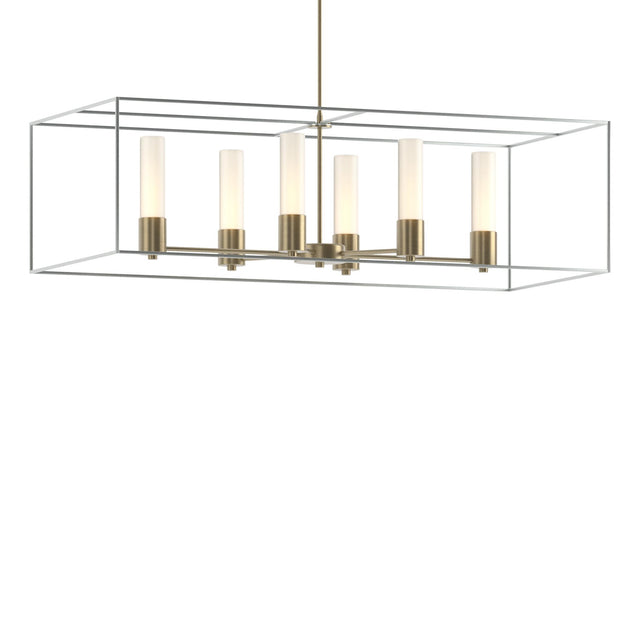 Hubbardton Forge 2018 Soft Gold Vintage Platinum Opal Glass (GG) Multi Portico Pendant