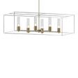 Hubbardton Forge 2018 Soft Gold Vintage Platinum Seeded Clear Glass (II) Multi Portico Pendant