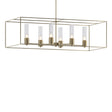 Hubbardton Forge 2018 Soft Gold Soft Gold Seeded Clear Glass (II) Multi Portico Pendant
