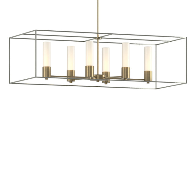 Hubbardton Forge 2018 Soft Gold Sterling Opal Glass (GG) Multi Portico Pendant