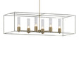Hubbardton Forge 2018 Soft Gold Sterling Seeded Clear Glass (II) Multi Portico Pendant