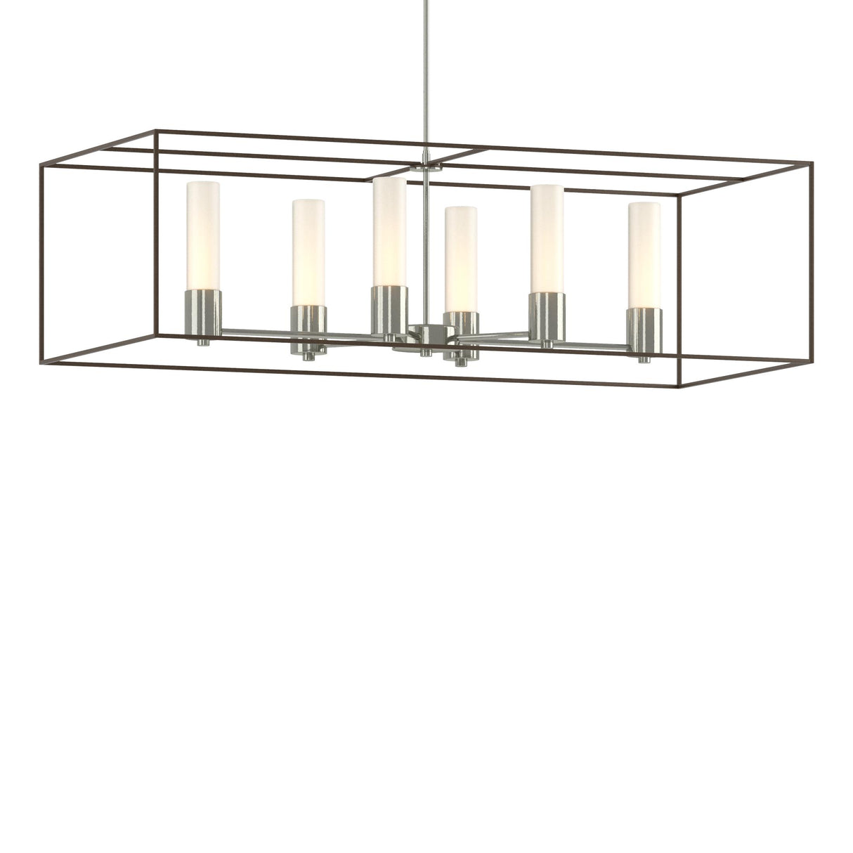 Hubbardton Forge 2018 Sterling Bronze Opal Glass (GG) Multi Portico Pendant