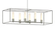 Hubbardton Forge 2018 Sterling Dark Smoke Opal Glass (GG) Multi Portico Pendant