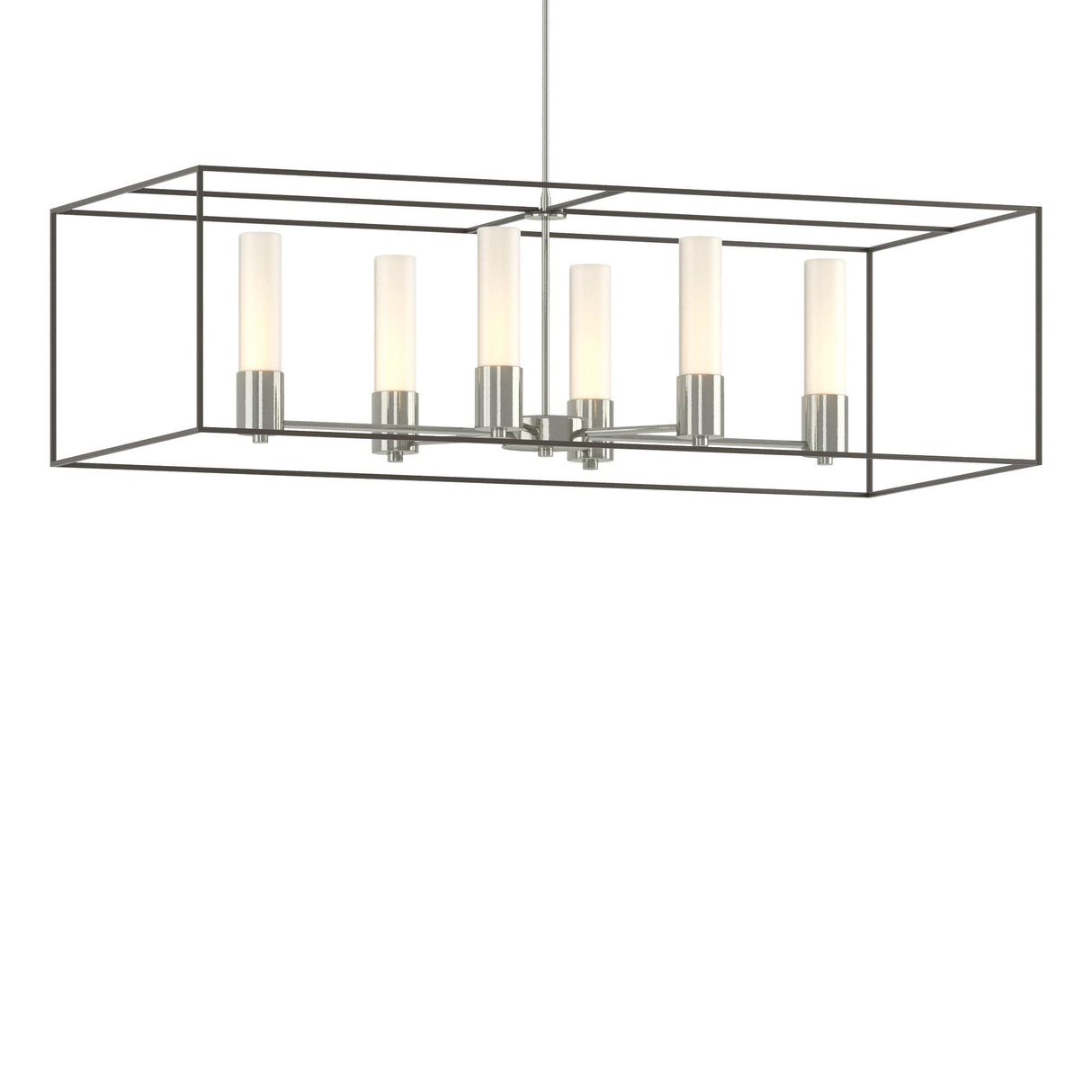 Hubbardton Forge 2018 Sterling Dark Smoke Opal Glass (GG) Multi Portico Pendant