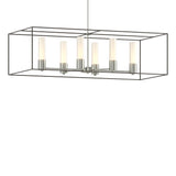 Hubbardton Forge 2018 Sterling Dark Smoke Opal Glass (GG) Multi Portico Pendant