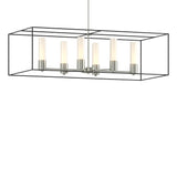 Hubbardton Forge 2018 Sterling Black Opal Glass (GG) Multi Portico Pendant