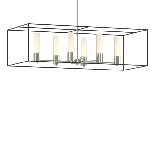 Hubbardton Forge 2018 Sterling Black Opal Glass (GG) Multi Portico Pendant