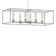 Hubbardton Forge 2018 Sterling Black Seeded Clear Glass (II) Multi Portico Pendant
