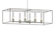 Hubbardton Forge 2018 Sterling Oil Rubbed Bronze Seeded Clear Glass (II) Multi Portico Pendant