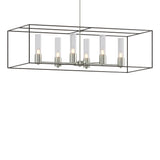 Hubbardton Forge 2018 Sterling Oil Rubbed Bronze Seeded Clear Glass (II) Multi Portico Pendant