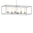 Hubbardton Forge 2018 Sterling Natural Iron Opal Glass (GG) Multi Portico Pendant