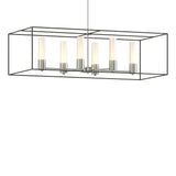 Hubbardton Forge 2018 Sterling Natural Iron Opal Glass (GG) Multi Portico Pendant