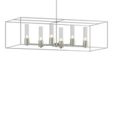 Hubbardton Forge 2018 Sterling Vintage Platinum Seeded Clear Glass (II) Multi Portico Pendant